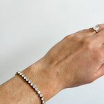 Tennis Bracelet in 18K Gold Plated Steel - Love and Lee Apparel
