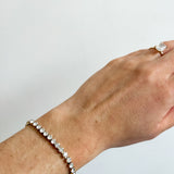 Tennis Bracelet in 18K Gold Plated Steel - Love and Lee Apparel