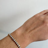 Tennis Bracelet in 18K Gold Plated Steel - Love and Lee Apparel