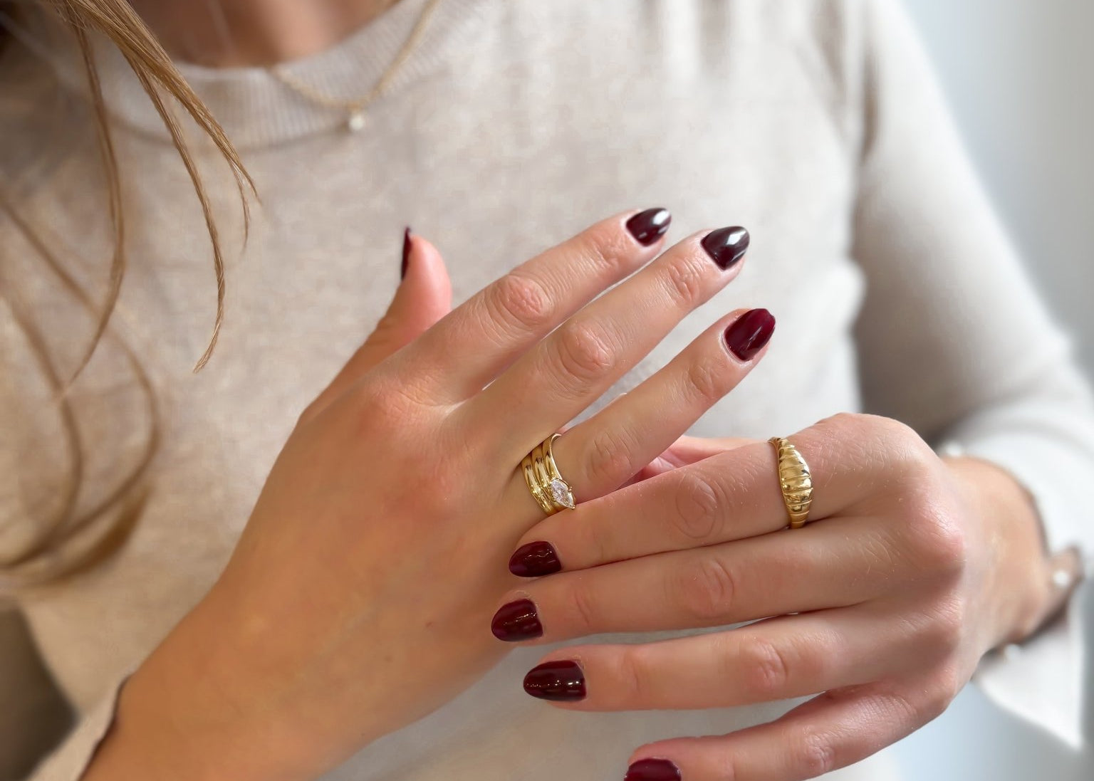 Accent Ring 18K Gold Plated - Love and Lee Apparel