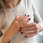 Accent Ring 18K Gold Plated - Love and Lee Apparel