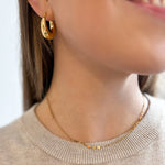 Multi - Layered Chain with Flat Mirrored Discs - 18K Gold Plated - Love and Lee Apparel