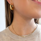 Multi - Layered Chain with Flat Mirrored Discs - 18K Gold Plated - Love and Lee Apparel