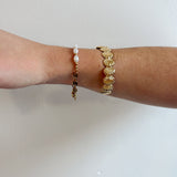 Seashell Bangle Bracelet 18K Gold - Love and Lee Apparel