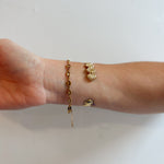 Seashell Bangle Bracelet 18K Gold - Love and Lee Apparel