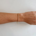 Small Tennis Bracelet 18K Gold Plated Brass - Love and Lee Apparel
