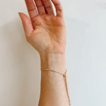 Small Tennis Bracelet 18K Gold Plated Brass - Love and Lee Apparel