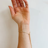 Small Tennis Bracelet 18K Gold Plated Brass - Love and Lee Apparel