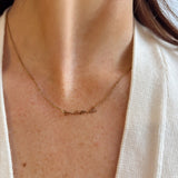 MAMA Cursive Style 18K Gold Dipped Necklace with Dainty Chain - Love and Lee Apparel