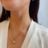Seashell Pendant on a Dainty Beaded Chain - 18K Gold Plated - Love and Lee Apparel
