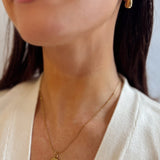 Seashell Pendant on a Dainty Beaded Chain - 18K Gold Plated - Love and Lee Apparel