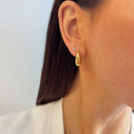 Teardrop Stud Earrings 18K Gold Plated - Love and Lee Apparel