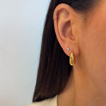 Teardrop Stud Earrings 18K Gold Plated - Love and Lee Apparel
