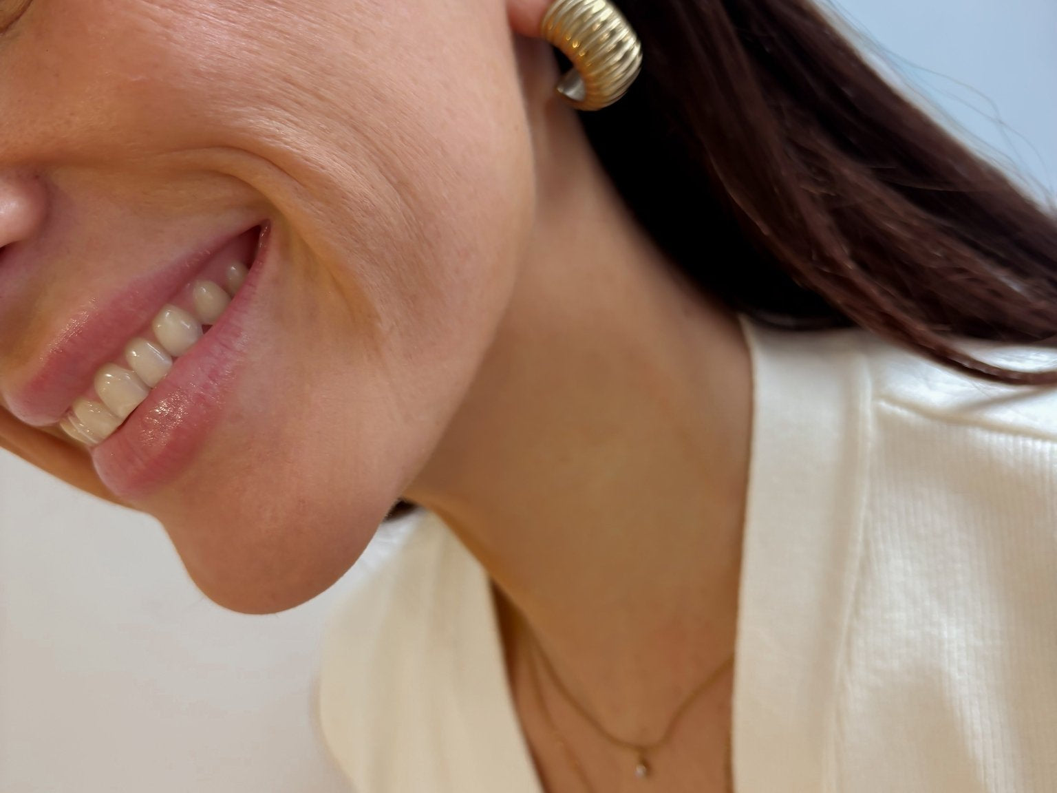 Double Layered Dainty Chain Necklace with Starburst & Rhinestone Pendant - 18K Gold Plated - Love and Lee Apparel