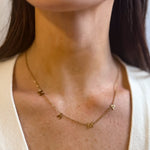 MAMA Block Letter Style 18K Gold Dipped Necklace with Dainty Chain - Love and Lee Apparel