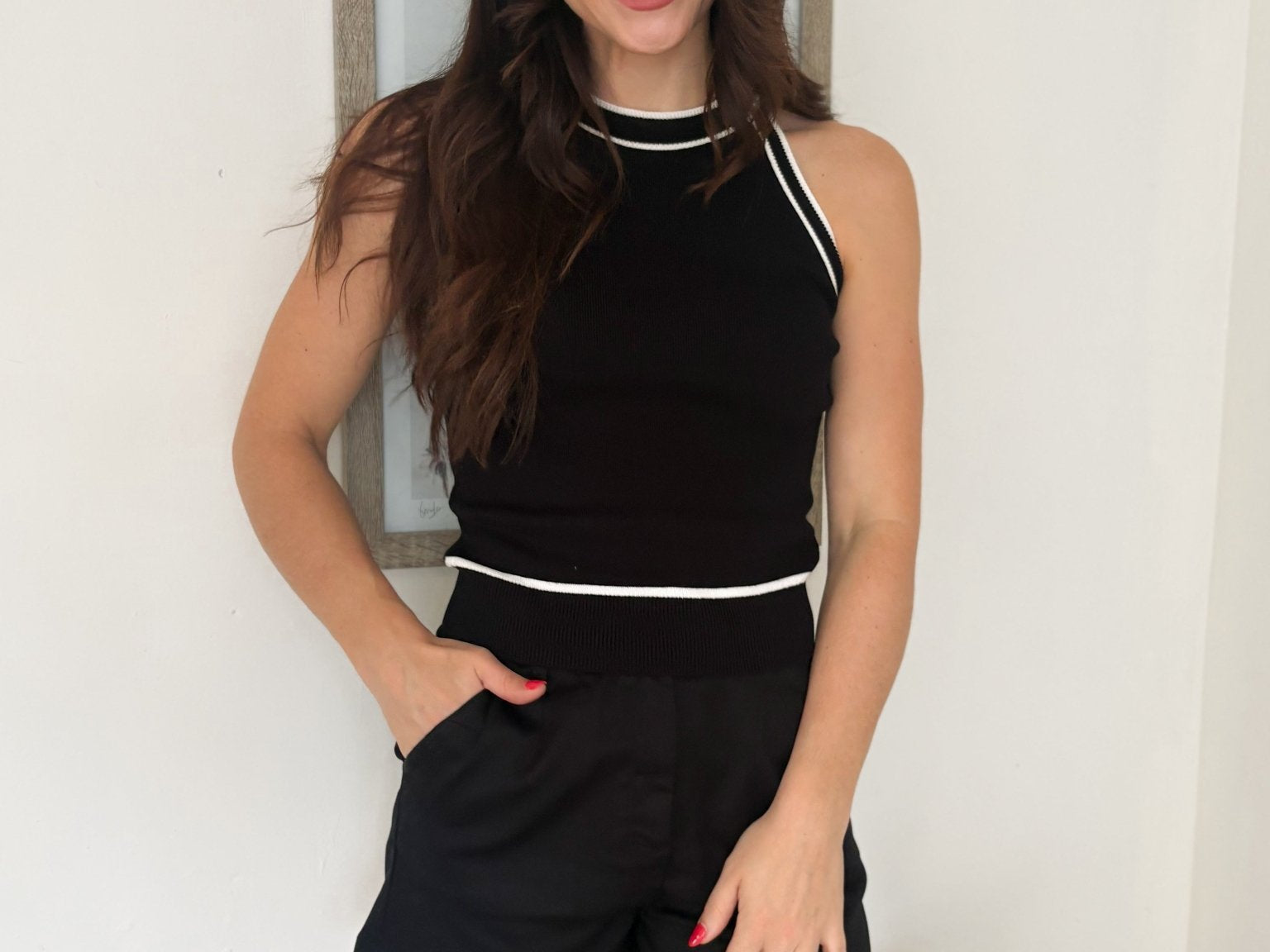 Out of Office Halter Neck Tank Top - Love and Lee Apparel