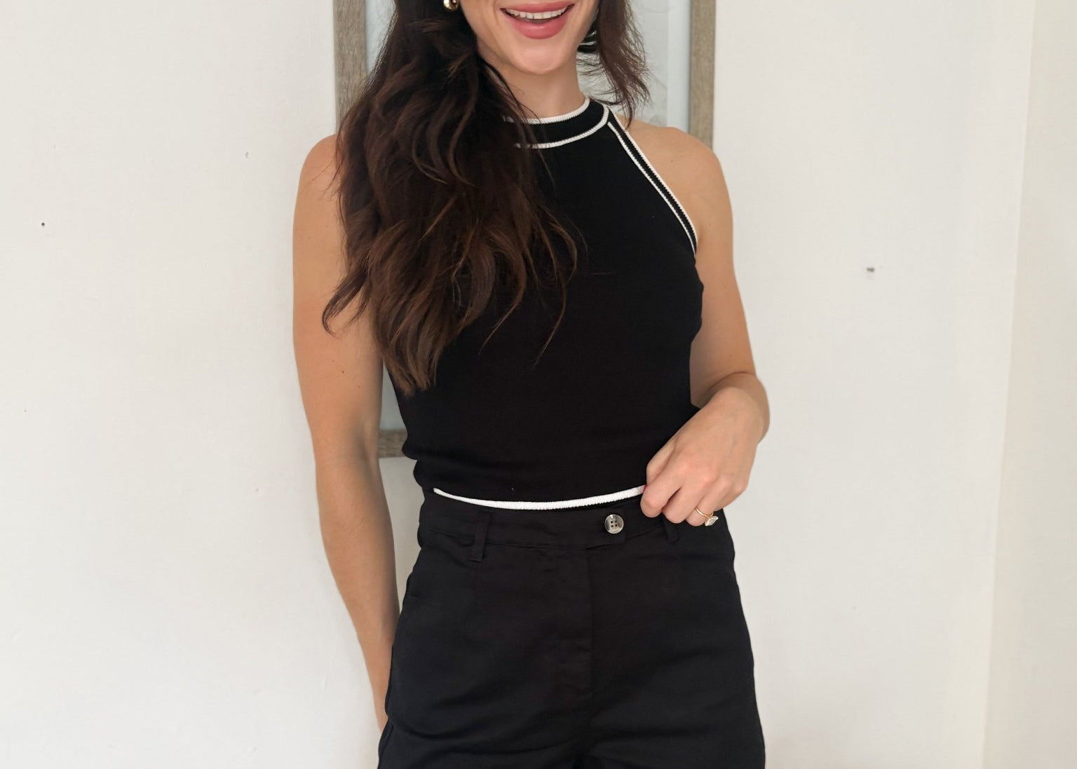 Plans at 7- High Waisted Shorts in Black - Love and Lee Apparel
