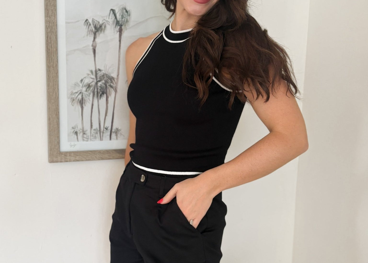 Plans at 7- High Waisted Shorts in Black - Love and Lee Apparel