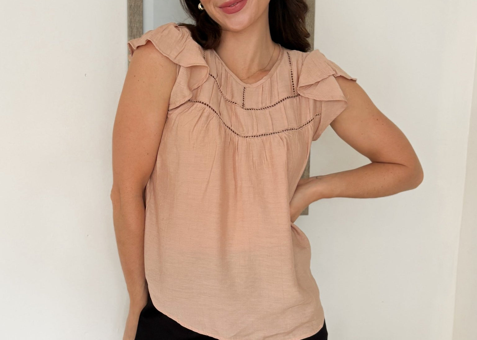 Golden Hour Short Sleeve Blouse - Love and Lee Apparel