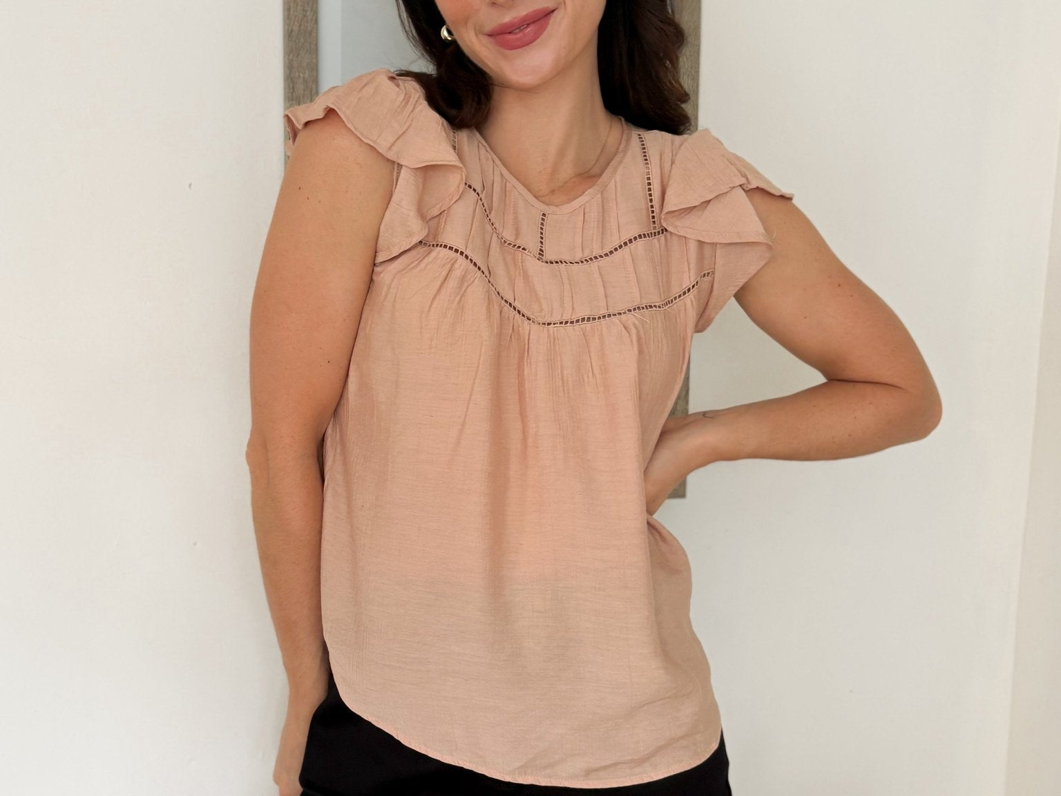 Golden Hour Short Sleeve Blouse - Love and Lee Apparel