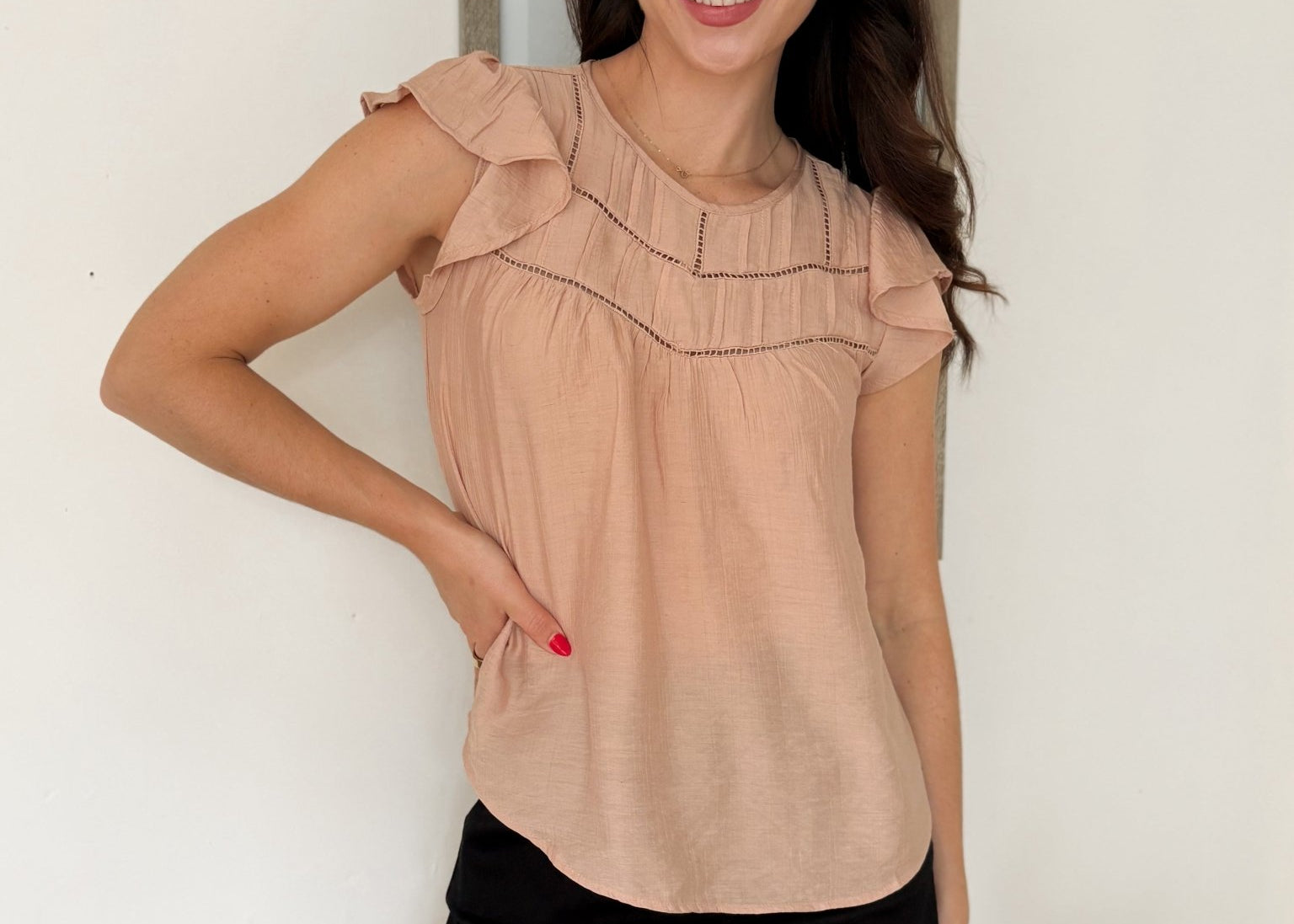 Golden Hour Short Sleeve Blouse - Love and Lee Apparel