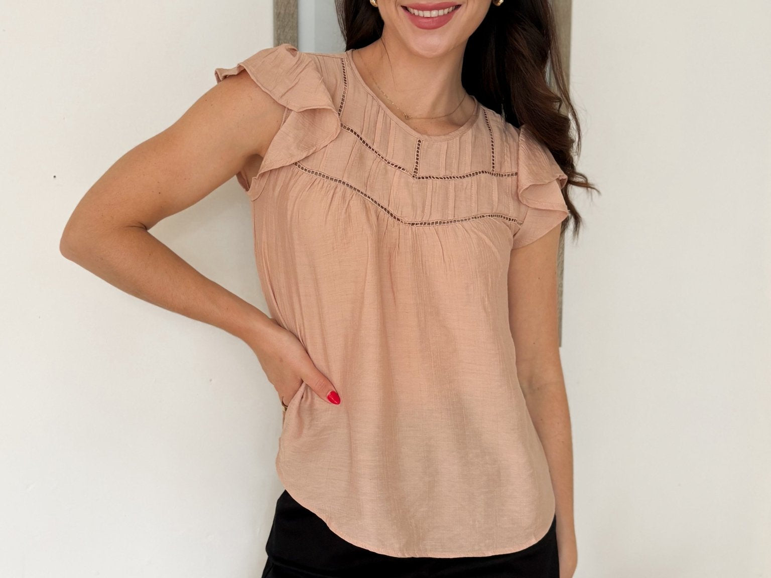 Golden Hour Short Sleeve Blouse - Love and Lee Apparel