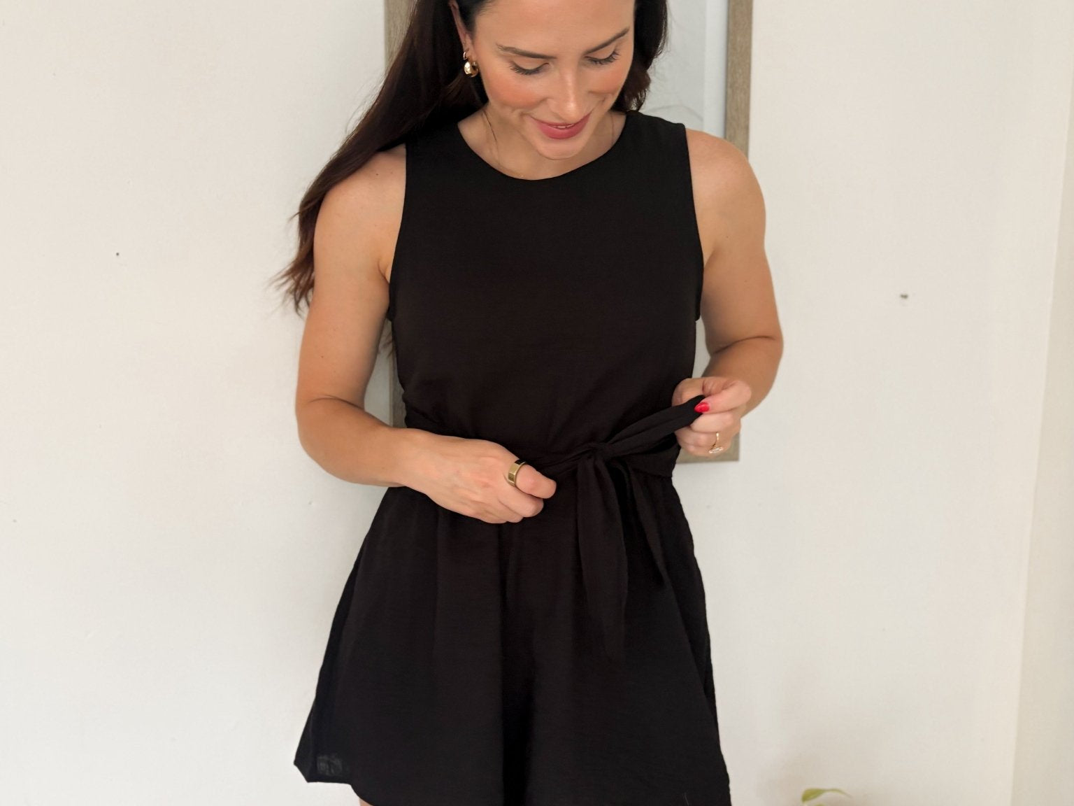 Riviera Front Knot & Back Smocking Romper - Love and Lee Apparel