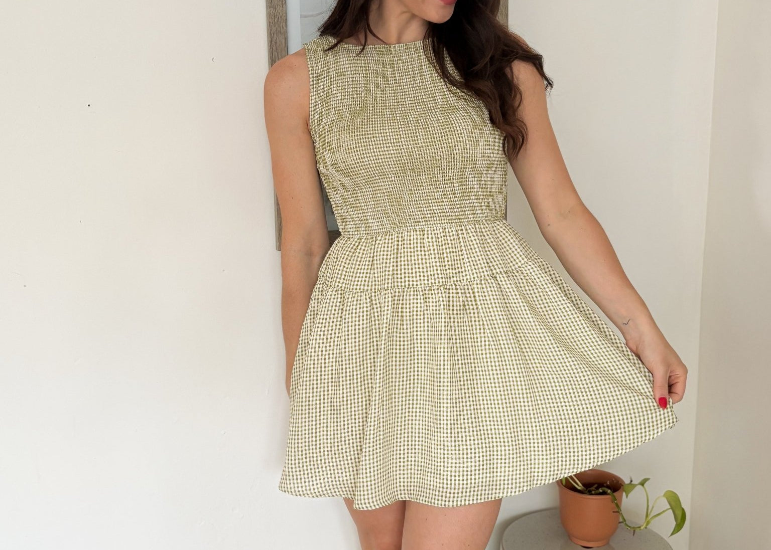 Lemoncello Please Gingham Short Dress - Love and Lee Apparel