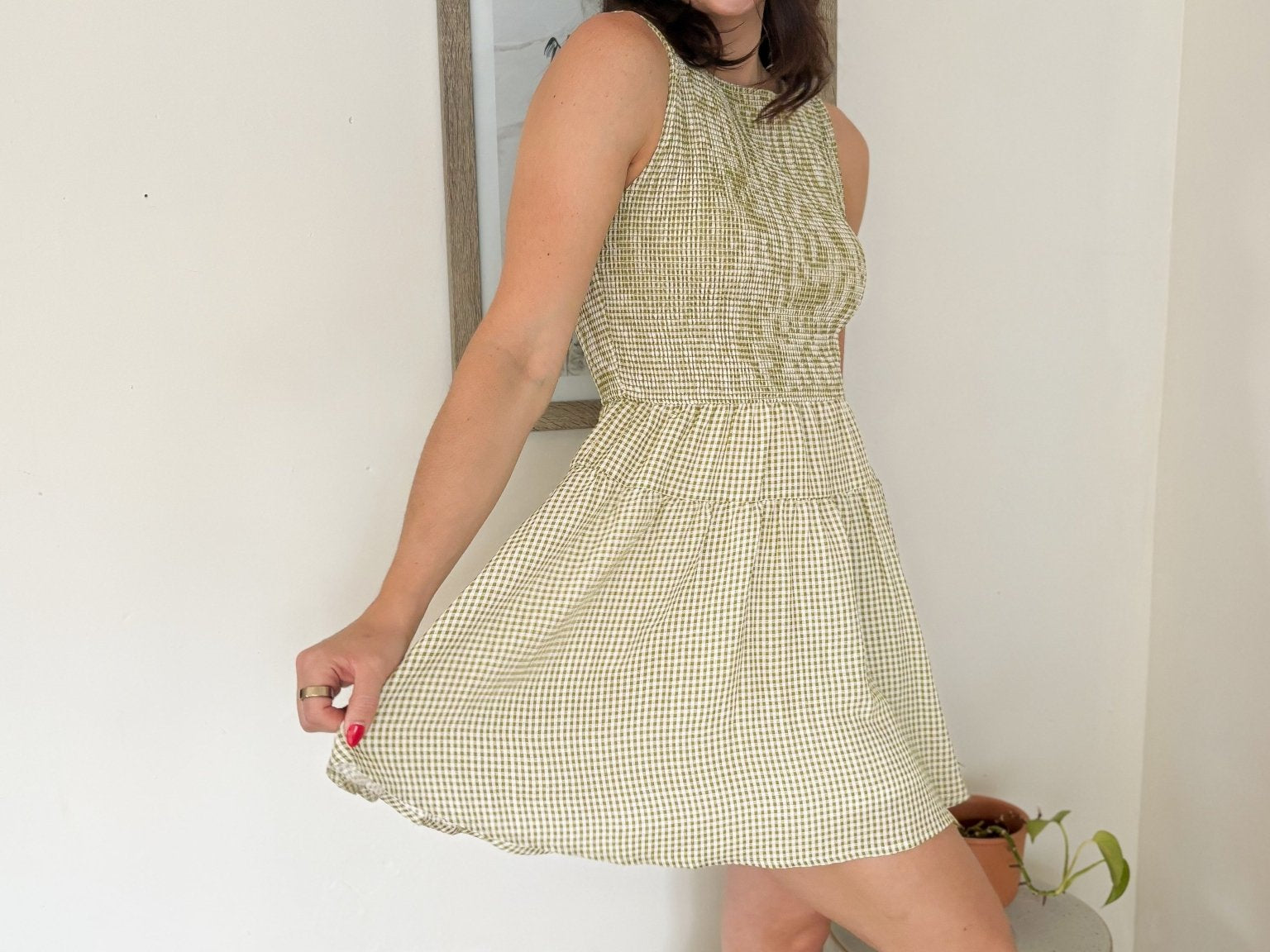 Lemoncello Please Gingham Short Dress - Love and Lee Apparel