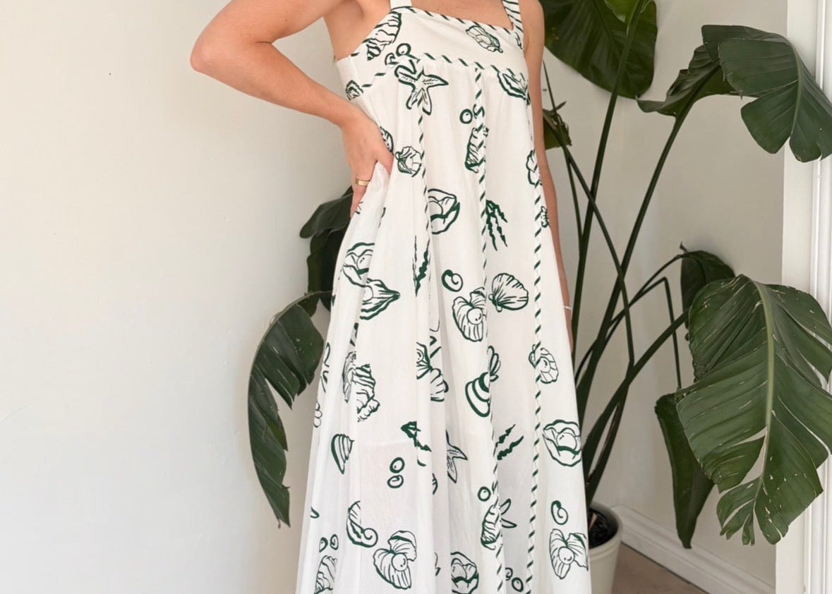Toes in Sand Nautical Sleeveless Maxi Dress - Love and Lee Apparel