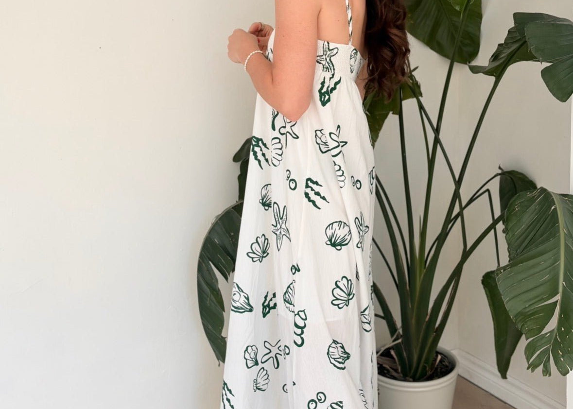 Toes in Sand Nautical Sleeveless Maxi Dress - Love and Lee Apparel