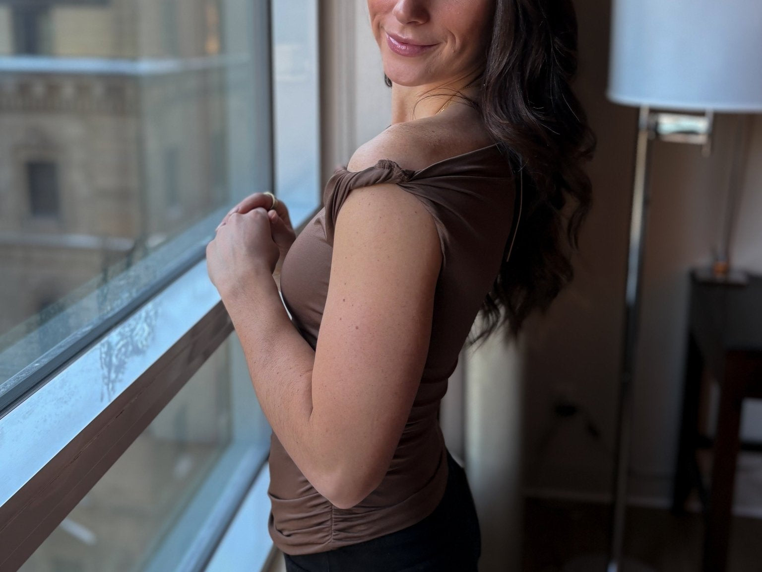 Hannon Asymmetrical Off Shoulder Top - Love and Lee Apparel