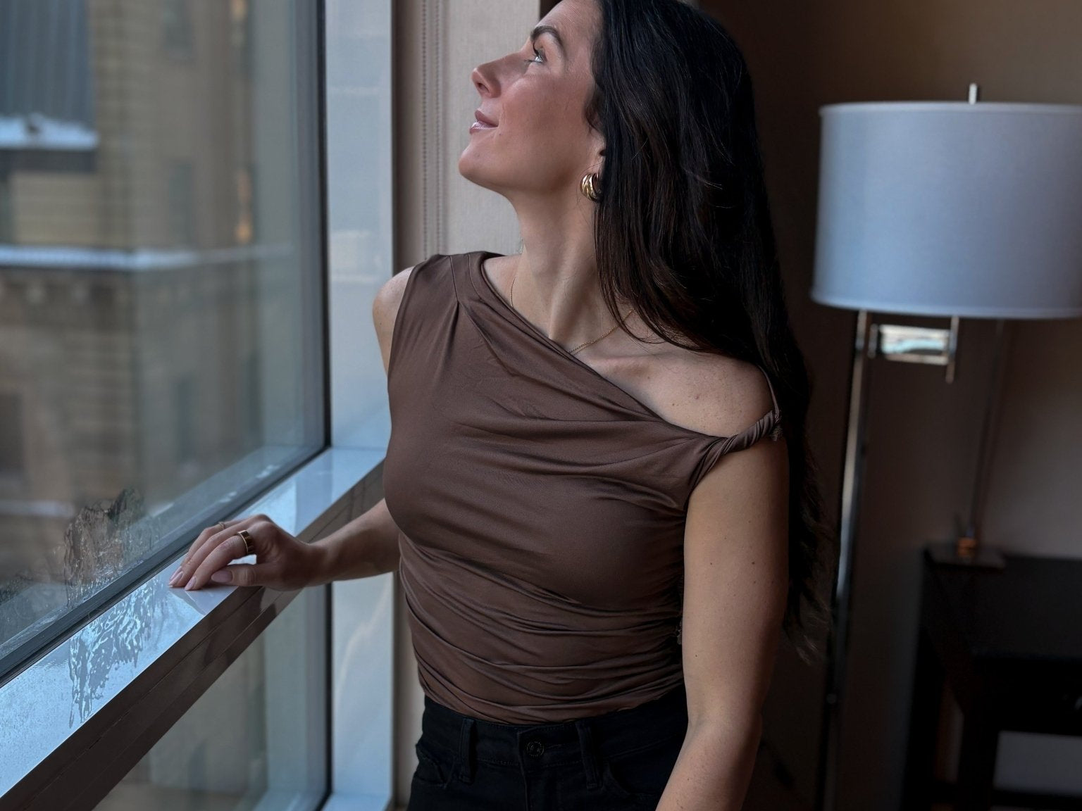 Hannon Asymmetrical Off Shoulder Top - Love and Lee Apparel