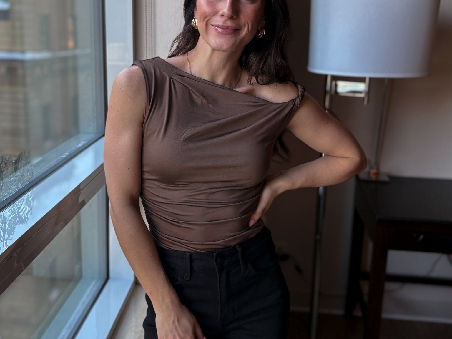 Hannon Asymmetrical Off Shoulder Top - Love and Lee Apparel