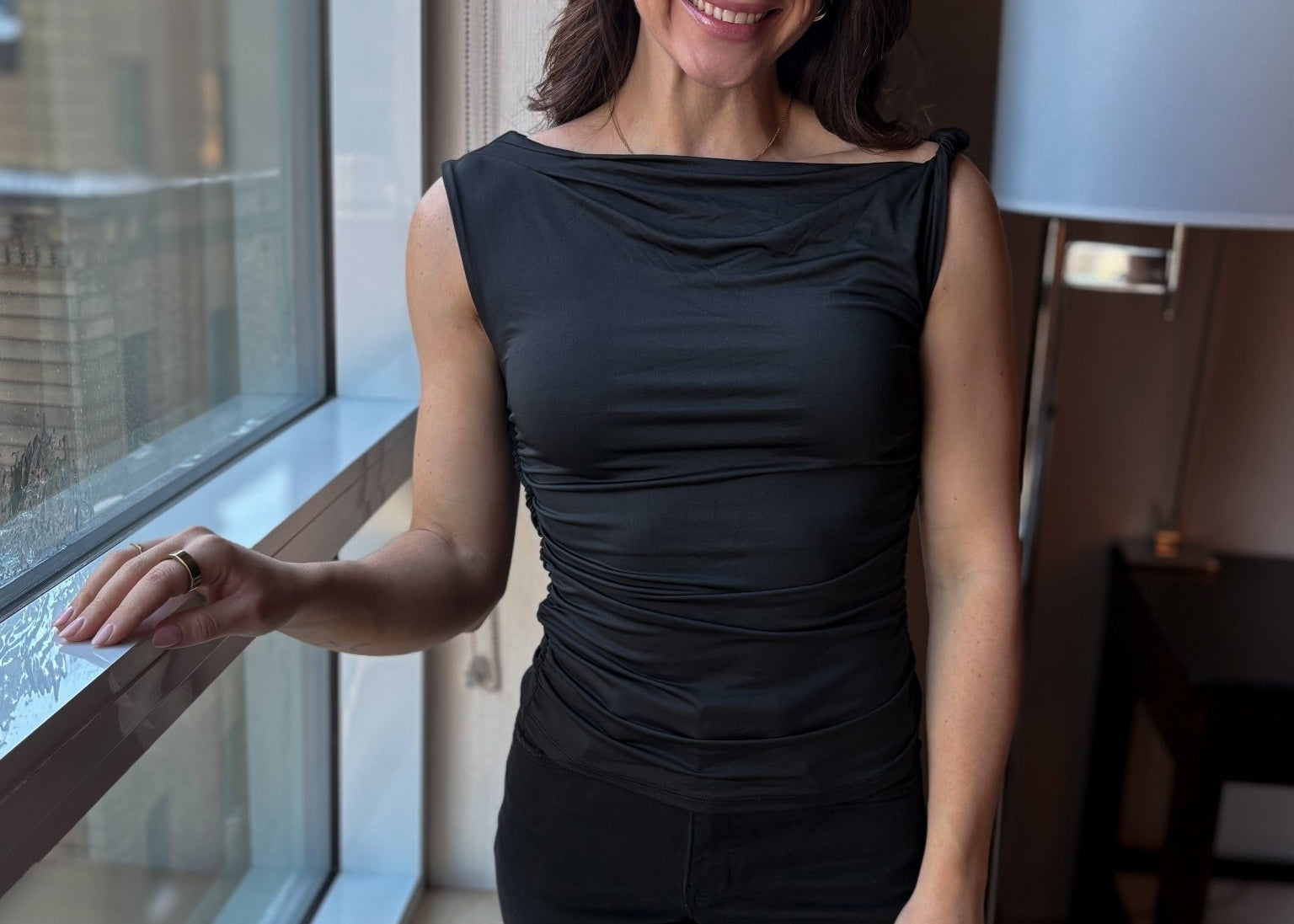 Hannon Asymmetrical Off Shoulder Top - Love and Lee Apparel