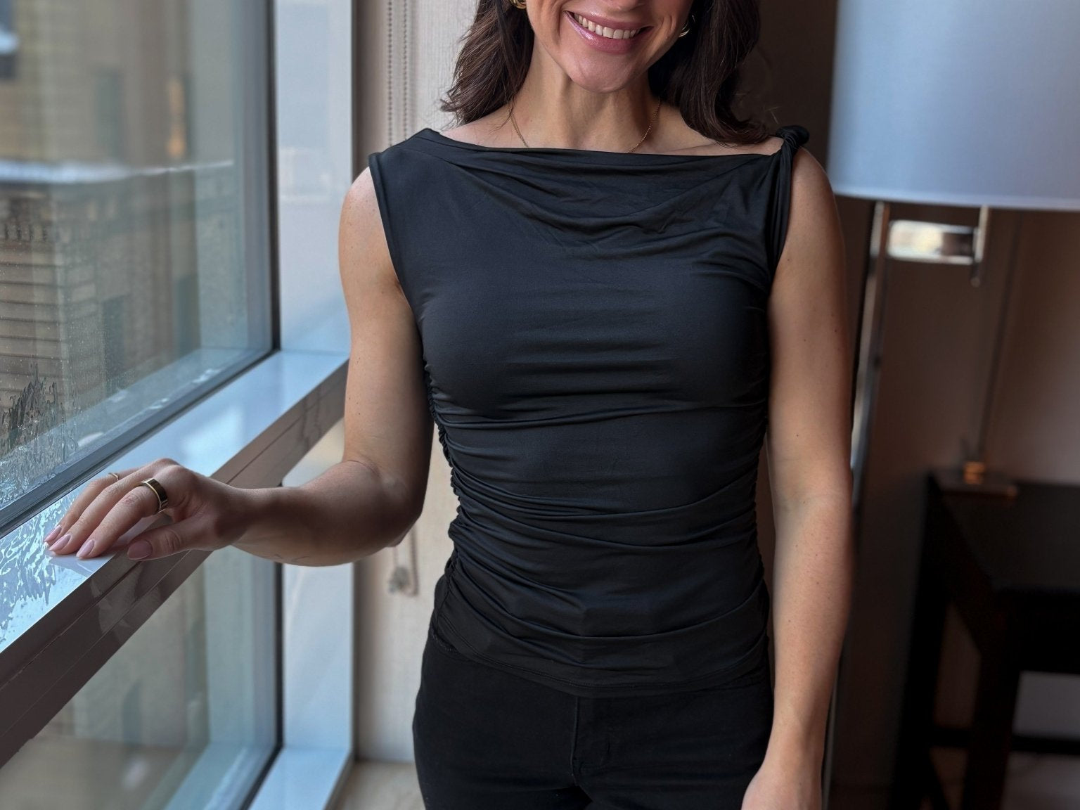 Hannon Asymmetrical Off Shoulder Top - Love and Lee Apparel