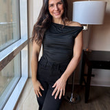 Hannon Asymmetrical Off Shoulder Top - Love and Lee Apparel