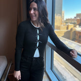 Chelsea Bow Detail Cardigan - Love and Lee Apparel