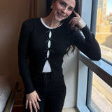 Chelsea Bow Detail Cardigan - Love and Lee Apparel