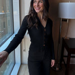 The Cara Front Hook Collared Cardigan - Love and Lee Apparel