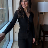 The Cara Front Hook Collared Cardigan - Love and Lee Apparel