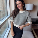 Kiona Multi - Stitch Short Sleeve Knit - Love and Lee Apparel