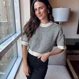 Kiona Multi - Stitch Short Sleeve Knit - Love and Lee Apparel