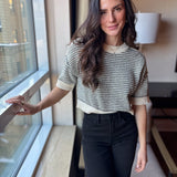 Kiona Multi - Stitch Short Sleeve Knit - Love and Lee Apparel