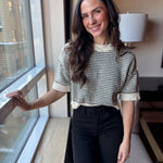 Kiona Multi - Stitch Short Sleeve Knit - Love and Lee Apparel