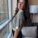 Kiona Multi - Stitch Short Sleeve Knit - Love and Lee Apparel