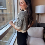 Kiona Multi - Stitch Short Sleeve Knit - Love and Lee Apparel