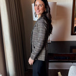 Charlene Plaid Double Breasted Blazer - Love and Lee Apparel