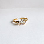 Crystal Crown 18K Gold Plated Ring - Love and Lee Apparel