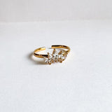 Crystal Crown 18K Gold Plated Ring - Love and Lee Apparel
